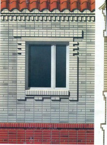Brick frame window