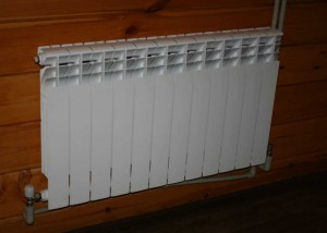 White a radiator