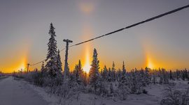 Triple Sunrise Dazzles Northern Russia, in Pictures