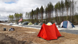 Russian Activists Fear Authorities Will Tear Down Their Camp As Landfill Clashes Reignite