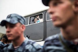 Moscow Police Release Hundreds of Detained Protesters