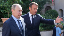 Russia Is ‘Deeply European,’ France’s Macron Says in Russian