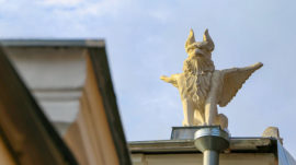 Gargoyles and Griffins on Moscow Buildings