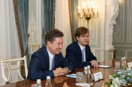 Alexey Miller and Francois Fillon discuss development trends of French and European energy markets