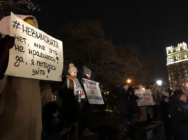 Moscow Feminists Protest for Domestic Violence Re-Criminalization