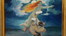 Russian Gallery Puts Stickers Over Nude Art