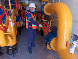 Gas supplied to boiler house in Bolshoy Kamen PDA for start-up and commissioning purposes
