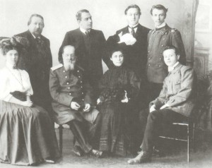 producing director N.N. Zvantsen is second from left (1917).