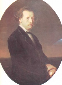 The portrait painted by V.G. Perov