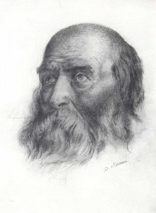 D. Mamin-Sibiryak Portrait of an old man. 1901