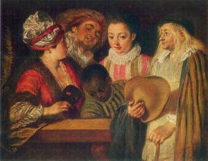 Antoine Watteau,  Actors of the Comedie – Francaise.