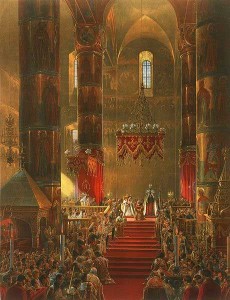 in the Dormition Cathedral of the Moscow Kremlin