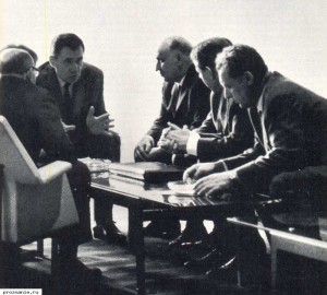 Communist country representatives in a UN lounge