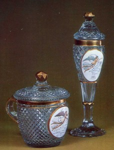 Lidded cup and goblet with a representation of Nike over the map of Europe 1810s