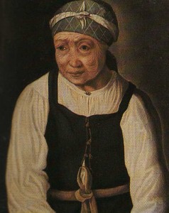 Serf peasant. Unknown Artist. The middle of the XIX century.