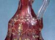 1850s Colourless glass and gold ruby glass with gilded decoration and enamelling; silver cover St. Petersburg Imperial Glass Factory History Museum, Moscow