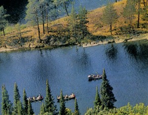 River tourism. Karelia.
