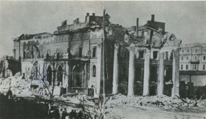 The ruins after the fire of 1873 in Odessa Opera and Ballet House