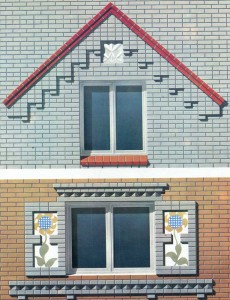 window openings figured brickwork