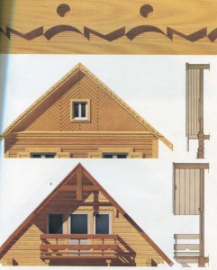 Pediments wooden