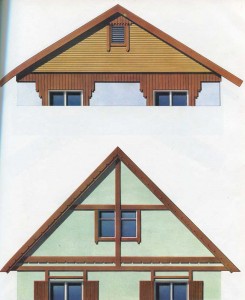 Gables of houses