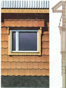 Window frames in houses
