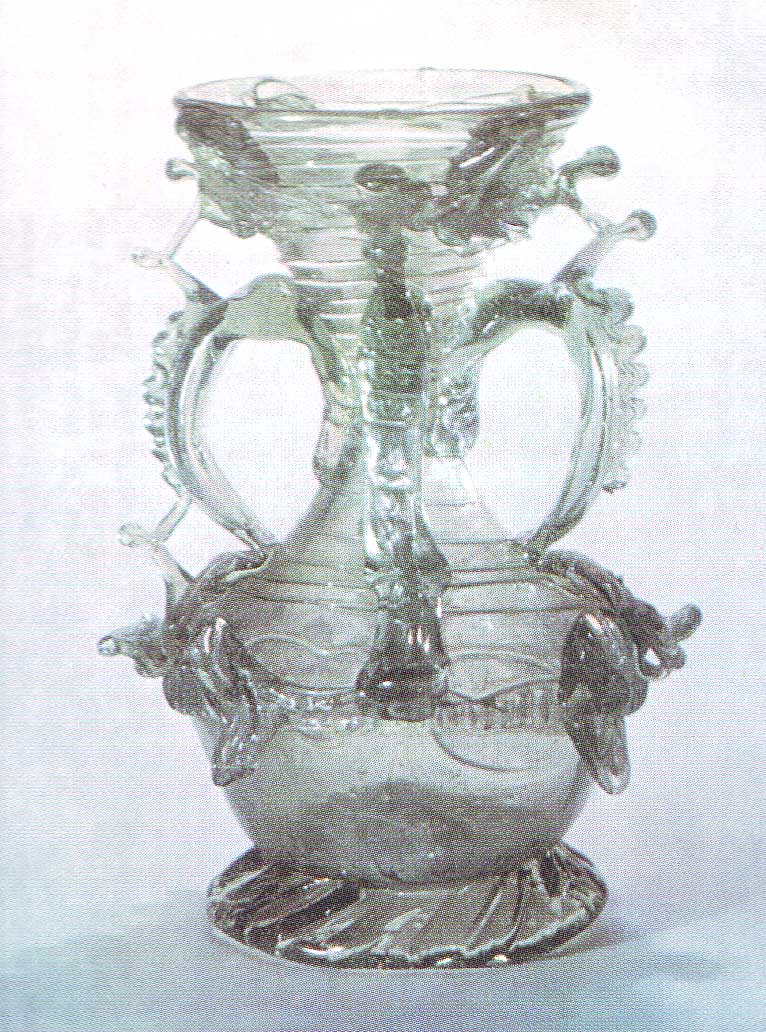Four-handled vase