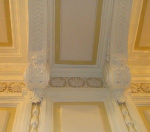 Stucco molding in a classic style
