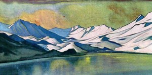Roerich,  Mountain Lake. Bara-Lacha Pass, 1944 