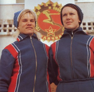 Landesmeisterinnen im GTO-Mehrkampf Natalia Bogoslowskaja und Elisaweta Starostina