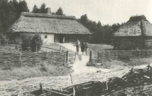 Manor on the north Cherkasy: hut in the village of Khreschatyk (18th century) and "Komora" Sela Moryntsi of the 19th century.