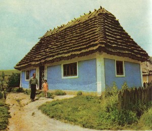 Hut in the village of Khmelnitsky region. 1892
