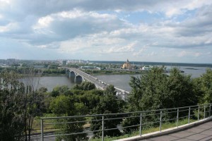 Kanavinskiy Bridge - the first permanent bridge across the Oka River, located on the territory of Nizhny Novgorod. The original name - "Oka". Connects the upper, mountainous, with the lower part of the city, beyond the river.