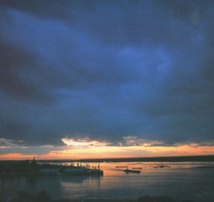 The Oka river flows into the Volga.