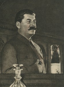 Stalin on the podium