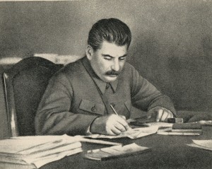 I.V. Stalin in his office