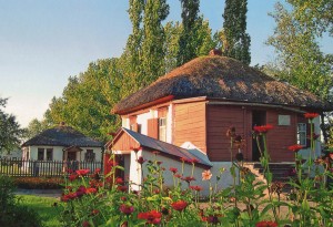 Das Haus im Bauerngut Kruzhilinskij, in dem M.A. Scholochow 1905 geboren wurde