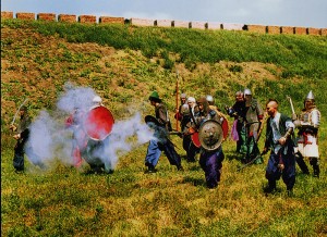 Inszenierung der Schlacht bei der Festung Asow 