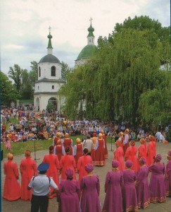 Folklorefest im Ataman-Hof in der Kosakensiedlung Starotscherkasskaja ist in vollem Gange