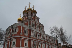Nizhny Novgorod. Christmas Church is made in the Baroque style.