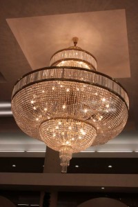 A large chandelier - side view.