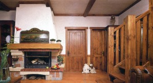 Solid wooden interior elements