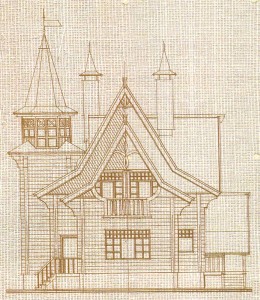 Sketch "Fairy houses".