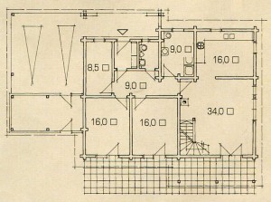 The plan of the first floor 