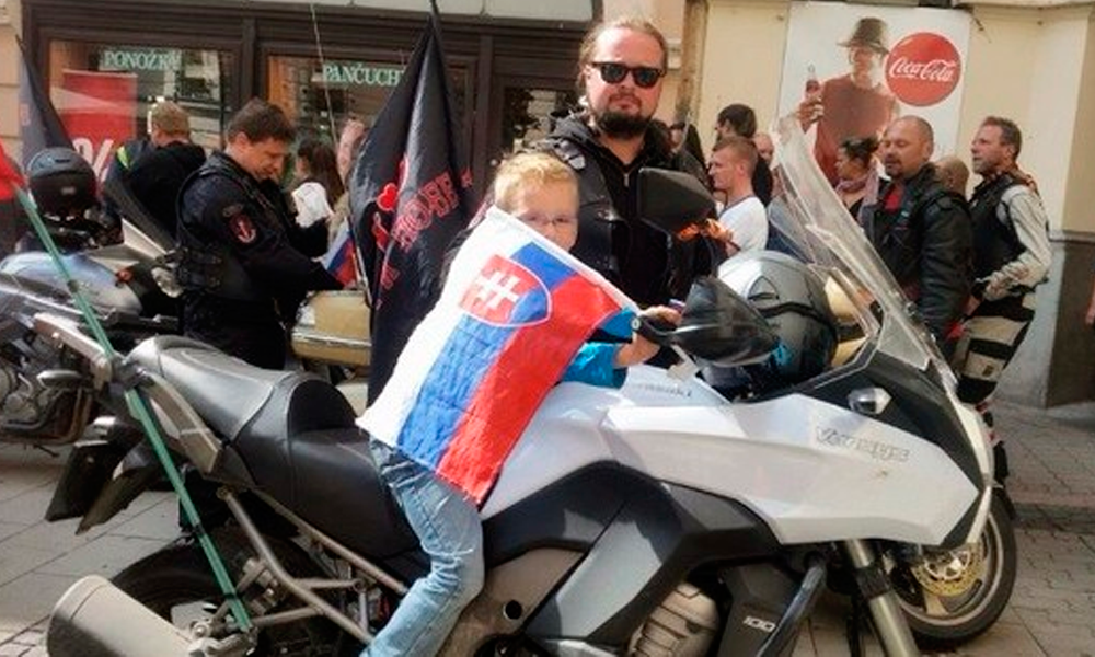 Russia’s Night Wolves start motorcycle rally in Slovakia