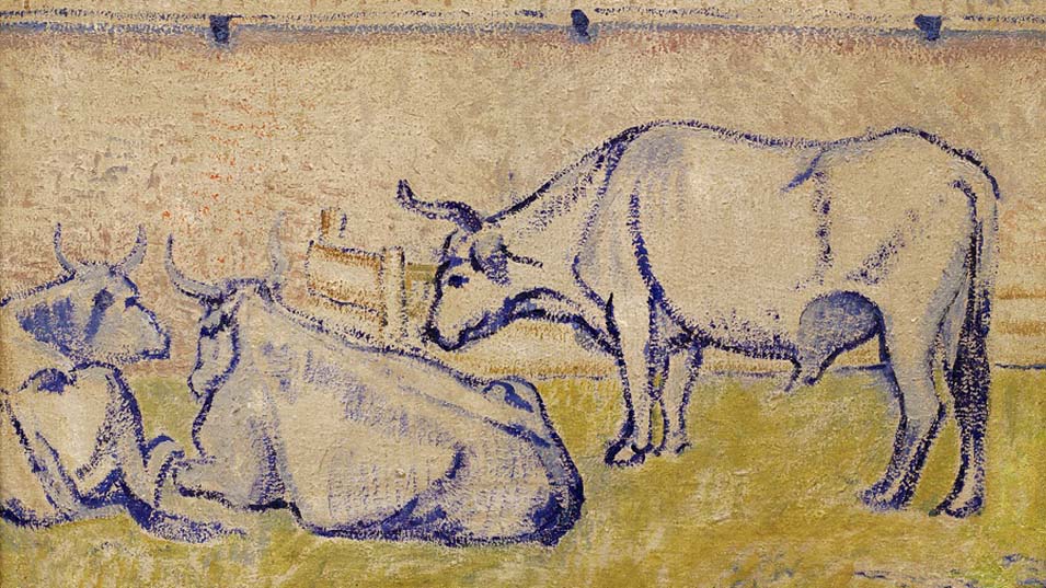 "Oxen" (1908) by David Burliuk 