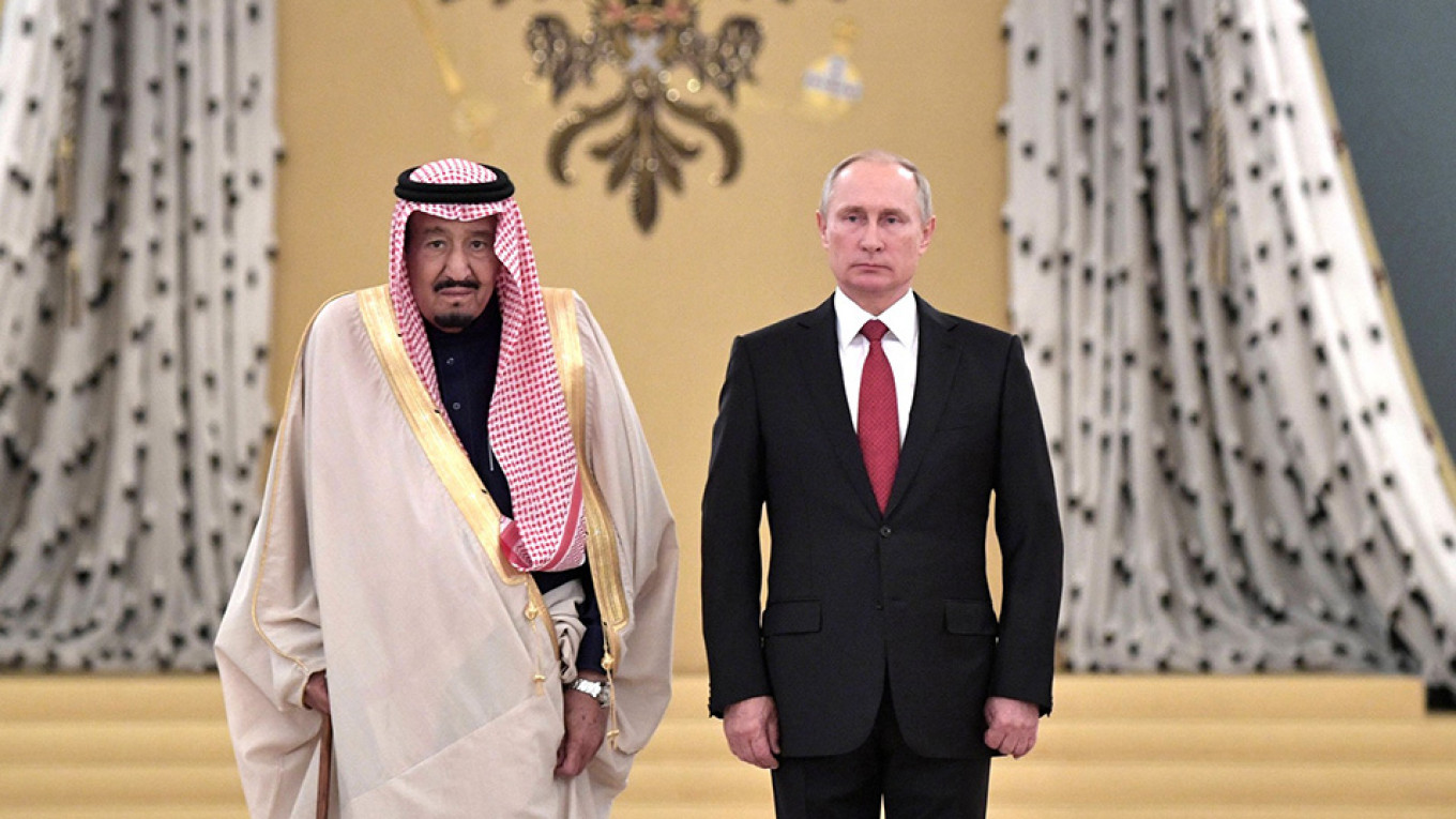 Russia’s Putin, Saudi King Ready to Continue Energy Cooperation