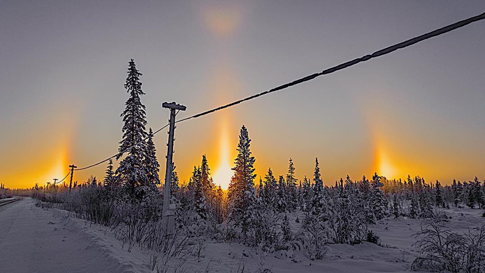 Triple Sunrise Dazzles Northern Russia, in Pictures