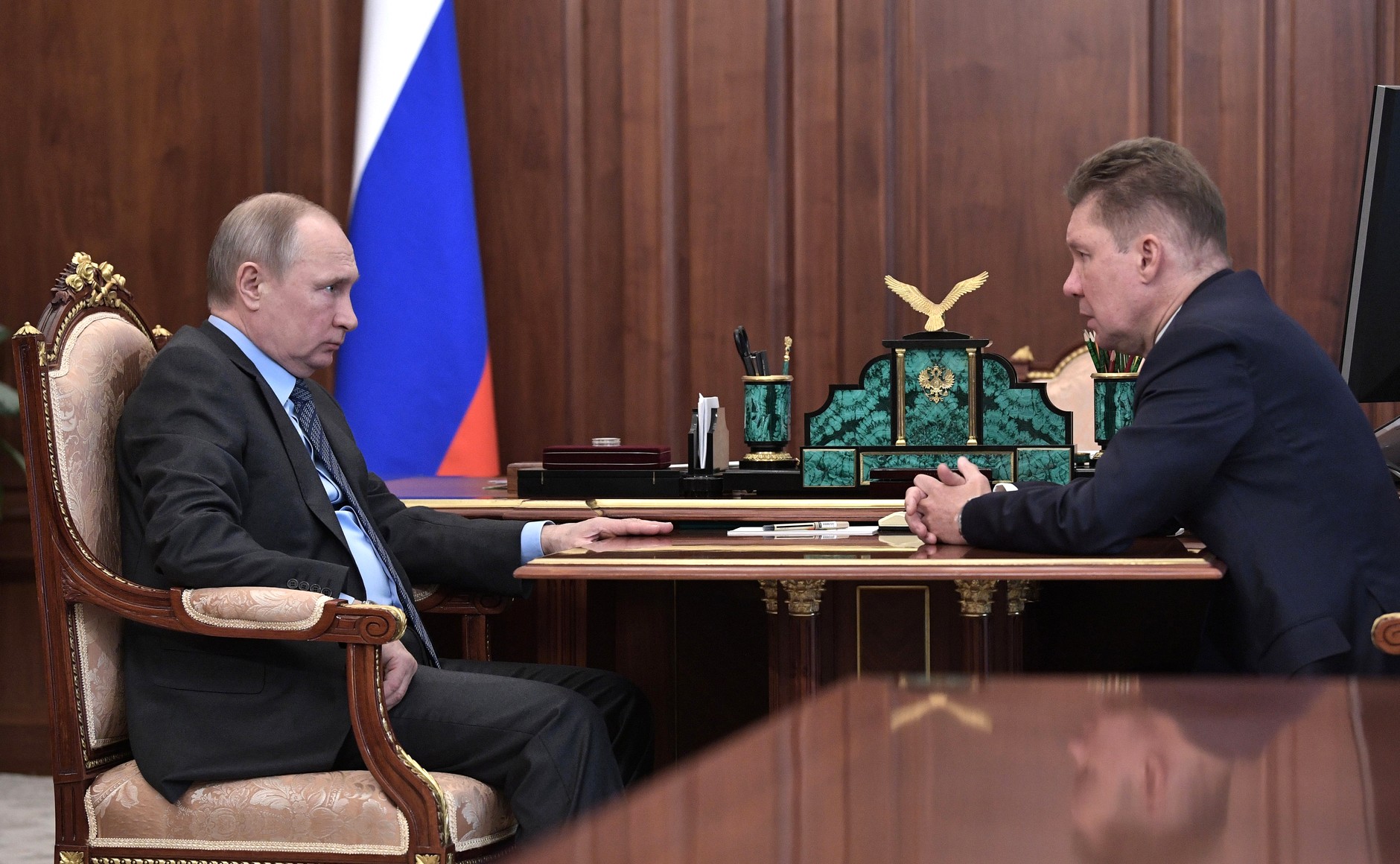 Alexey Miller briefs Vladimir Putin on Gazprom’s activities in 2018 and plans for 2019