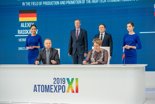 TVEL Fuel Company of ROSATOM and Hermith GmbH will cooperate in developing titanium production and product promotion